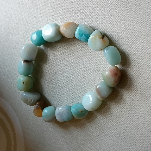 Natural Multi-Color Stone Bracelet - Picture 2 of 3
